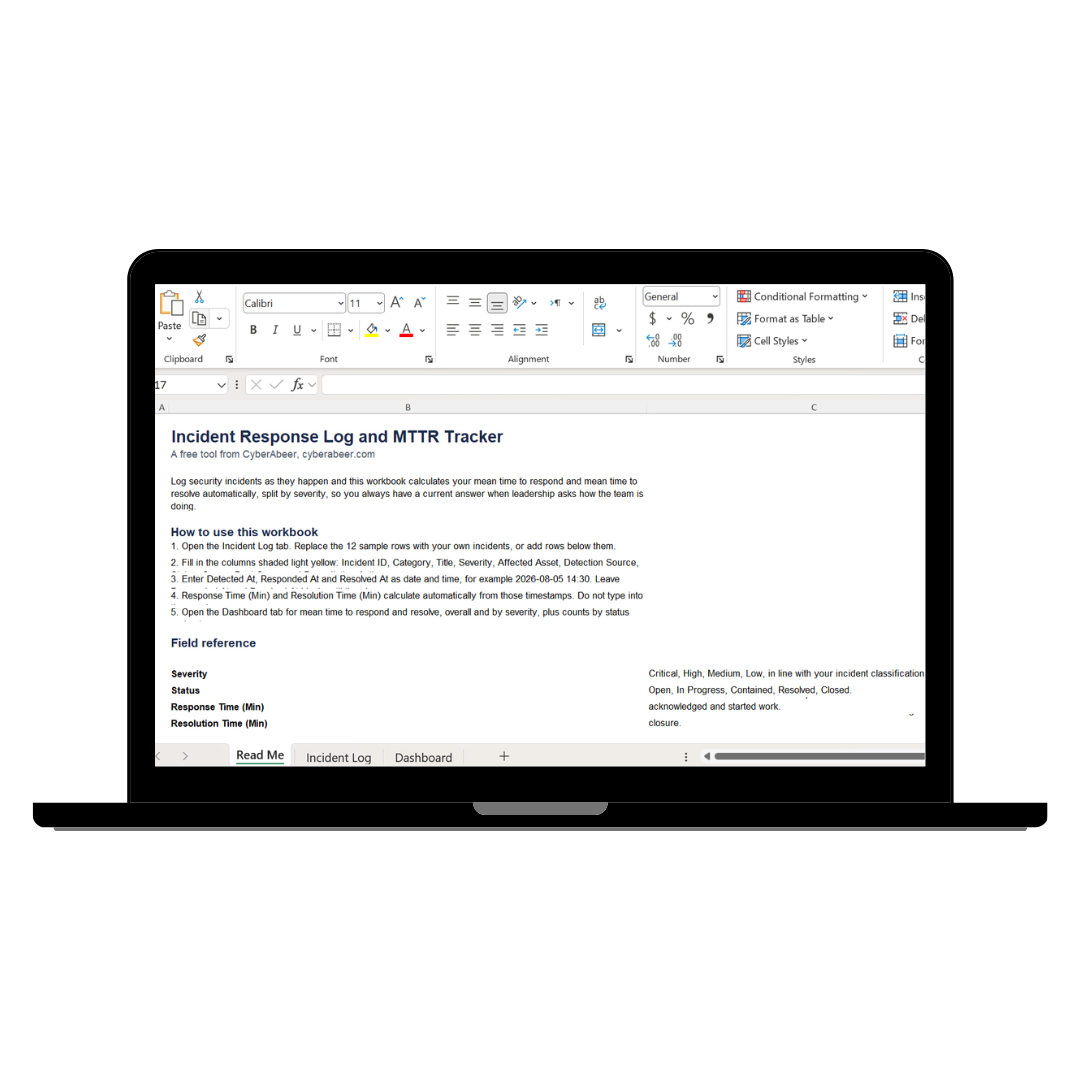 Incident Response Log & MTTR 1